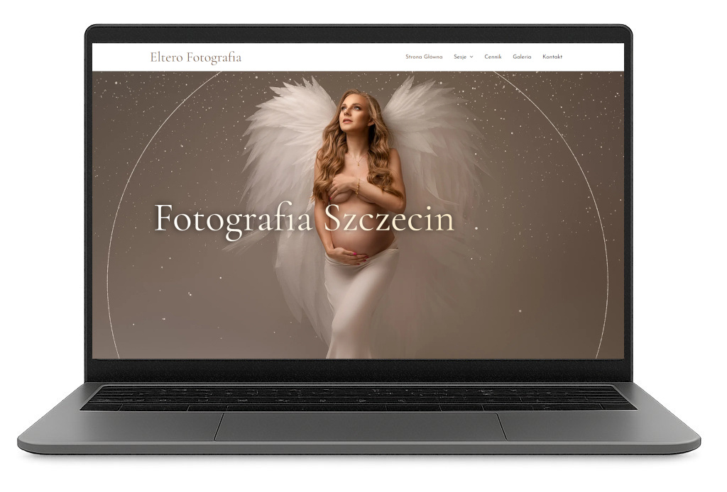 Projekt strony Elterofotografia dla klientki ze Szczecina.