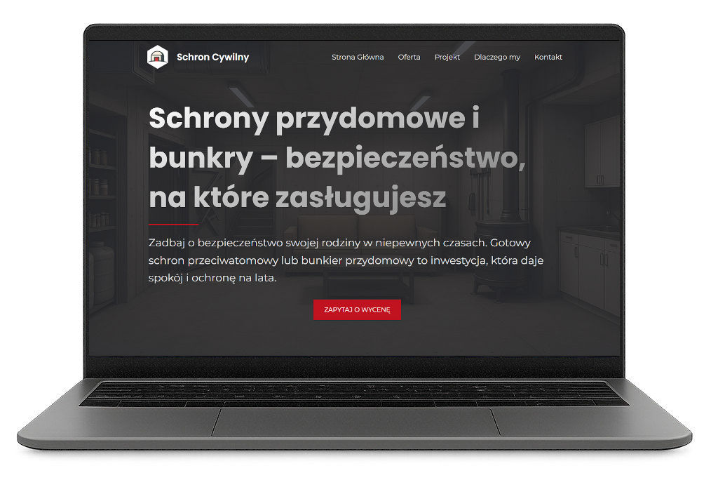 Strona internetowa Schron Cywilny