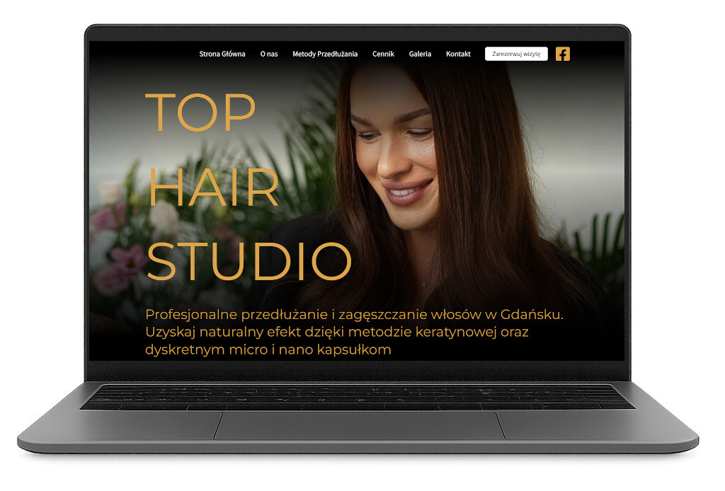 Strona internetowa Top Hair Studio